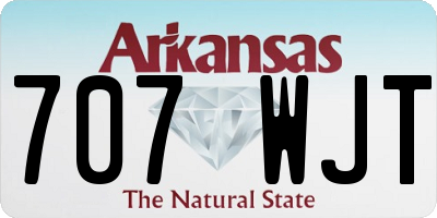 AR license plate 707WJT