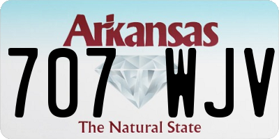 AR license plate 707WJV