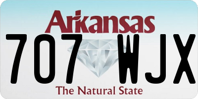 AR license plate 707WJX