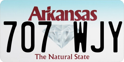 AR license plate 707WJY