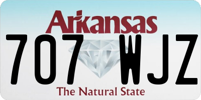 AR license plate 707WJZ