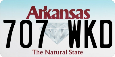 AR license plate 707WKD