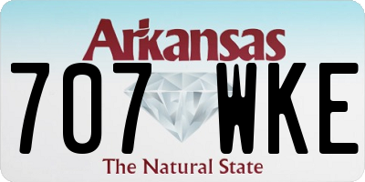 AR license plate 707WKE