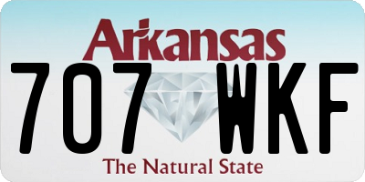 AR license plate 707WKF