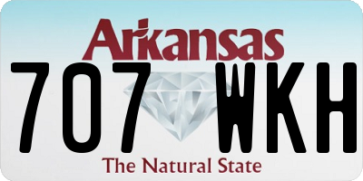 AR license plate 707WKH
