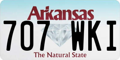 AR license plate 707WKI