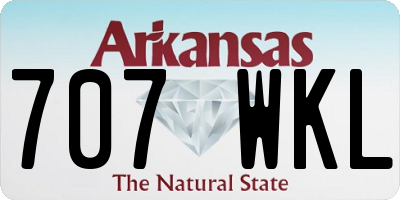 AR license plate 707WKL