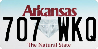AR license plate 707WKQ