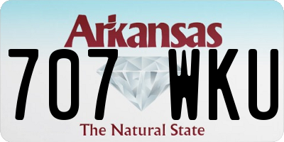 AR license plate 707WKU