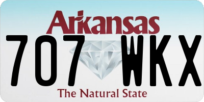 AR license plate 707WKX