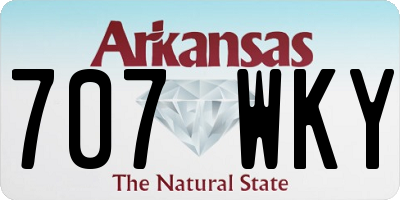 AR license plate 707WKY