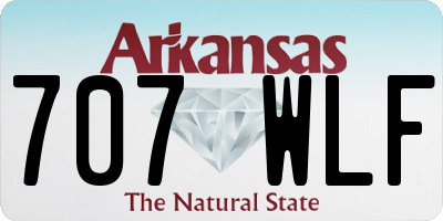 AR license plate 707WLF