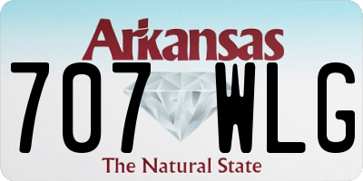 AR license plate 707WLG