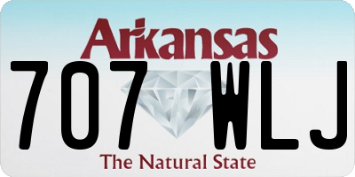 AR license plate 707WLJ
