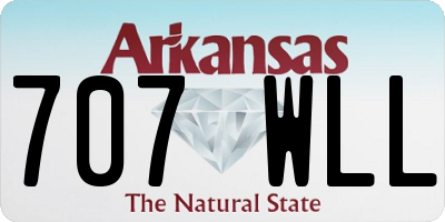 AR license plate 707WLL