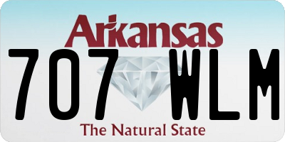 AR license plate 707WLM