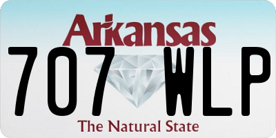 AR license plate 707WLP