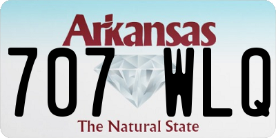 AR license plate 707WLQ