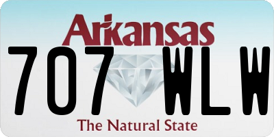 AR license plate 707WLW