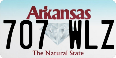 AR license plate 707WLZ