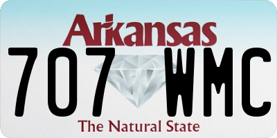 AR license plate 707WMC