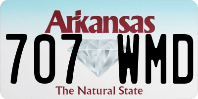 AR license plate 707WMD