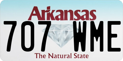 AR license plate 707WME