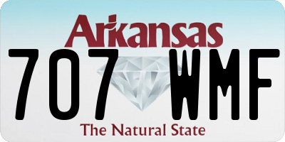 AR license plate 707WMF
