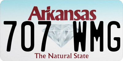 AR license plate 707WMG