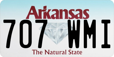 AR license plate 707WMI