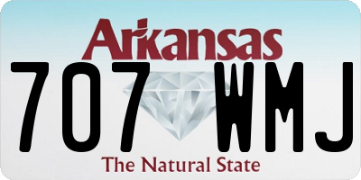 AR license plate 707WMJ