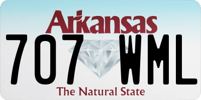 AR license plate 707WML