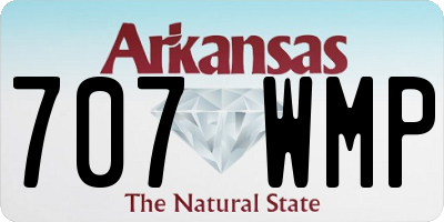 AR license plate 707WMP