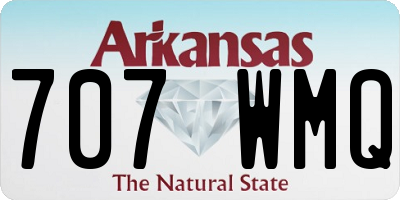AR license plate 707WMQ