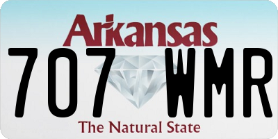 AR license plate 707WMR