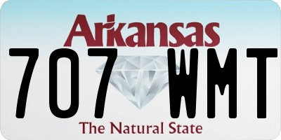 AR license plate 707WMT