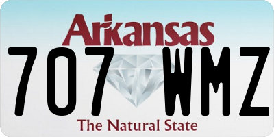 AR license plate 707WMZ