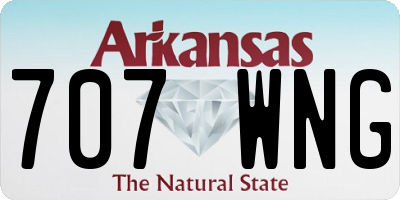 AR license plate 707WNG