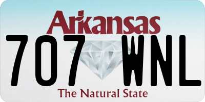 AR license plate 707WNL
