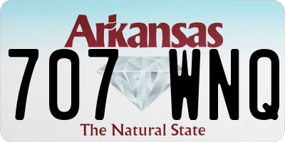 AR license plate 707WNQ