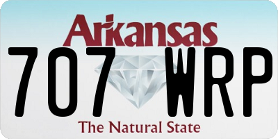 AR license plate 707WRP