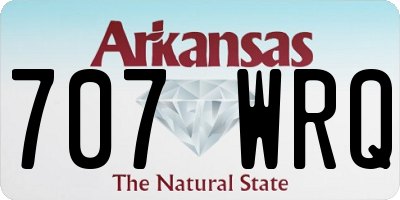 AR license plate 707WRQ
