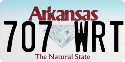 AR license plate 707WRT