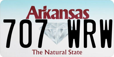 AR license plate 707WRW