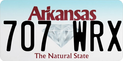 AR license plate 707WRX