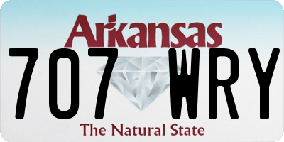 AR license plate 707WRY