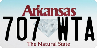 AR license plate 707WTA