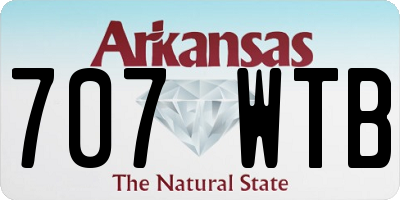 AR license plate 707WTB