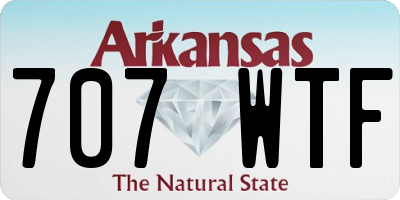 AR license plate 707WTF