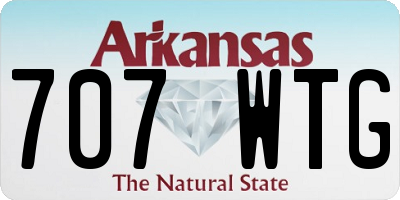 AR license plate 707WTG